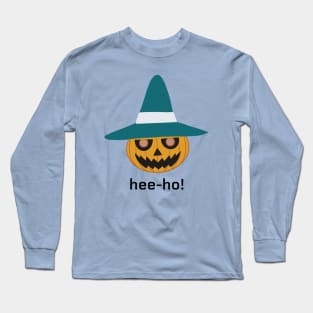 Pyro Jack, hee-ho! - black text Long Sleeve T-Shirt